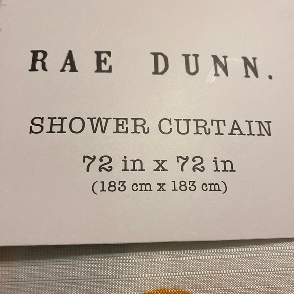 🍊RAE DUNN citrus fabric shower curtain, Blessed design, NWT, original packaging - Picture 14 of 15